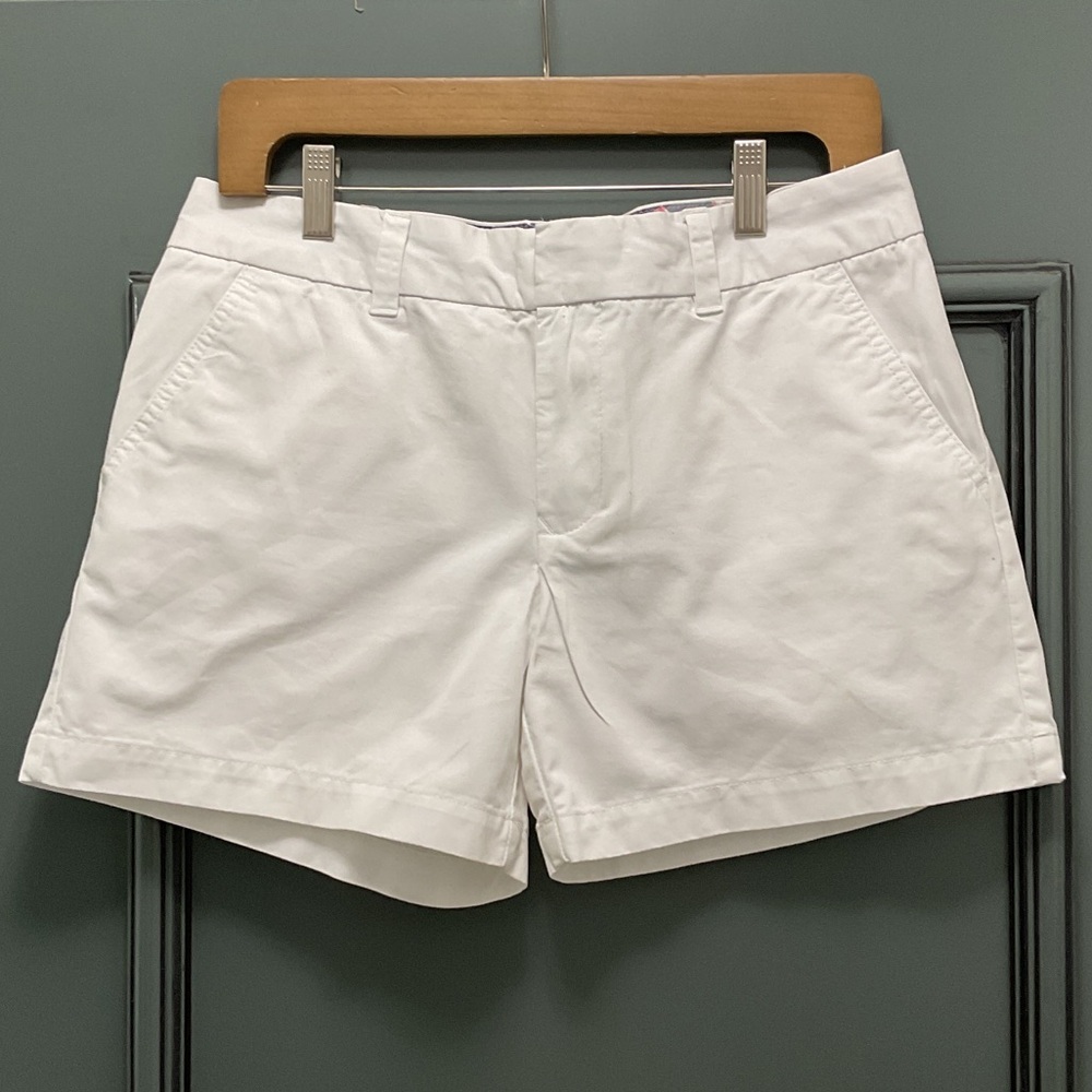 Tommy Hilfiger 100% cotton White Women's Chino Shorts; Size 8